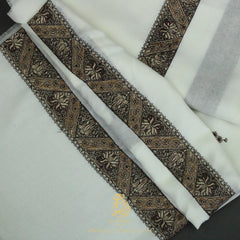 PREMIUM WHITE AUTHENTIC YEMENI SHEMAGH SCARF WH218