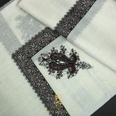 PREMIUM WHITE AUTHENTIC YEMENI SHEMAGH SCARF WH219