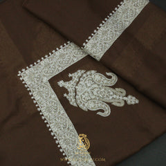 Premium Brown Authentic Yemeni Shemagh Scarf SE285