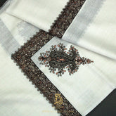 PREMIUM WHITE AUTHENTIC YEMENI SHEMAGH SCARF WH221
