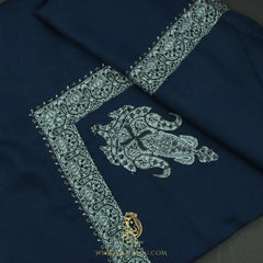 Premium Navy Blue Authentic Yemeni Shemagh Scarf SE281