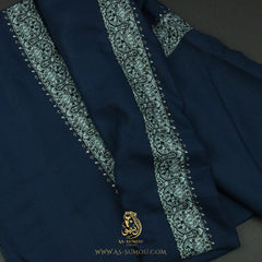 Premium Navy Blue Authentic Yemeni Shemagh Scarf SE281