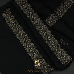 Premium Black Authentic Yemeni Shemagh Scarf BL179