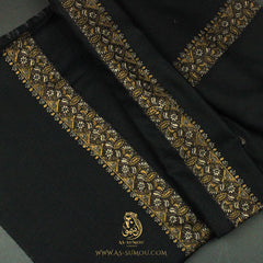 Premium Black Authentic Yemeni Shemagh Scarf BL180
