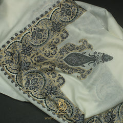 Premium White Authentic Omani Massar Scarf OM169