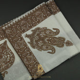 PREMIUM WHITE AUTHENTIC YEMENI SHEMAGH SCARF WH215