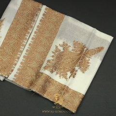 PREMIUM WHITE AUTHENTIC YEMENI SHEMAGH SCARF WH203
