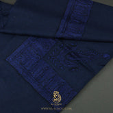 PREMIUM NAVY BLUE ELEGANT QATARI SHEMAGH SCARF QR53