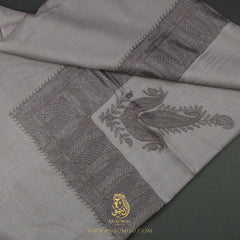 PREMIUM GREY ELEGANT QATARI SHEMAGH SCARF QR54