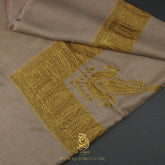 PREMIUM BROWN ELEGANT QATARI SHEMAGH SCARF QR56