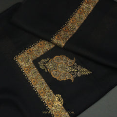 PREMIUM BLACK AUTHENTIC YEMENI SHEMAGH SCARF BL151