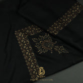 PREMIUM BLACK AUTHENTIC YEMENI SHEMAGH SCARF BL170