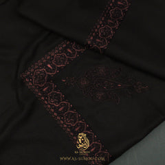 Premium Dark Brown Authentic Yemeni Shemagh Scarf SE274