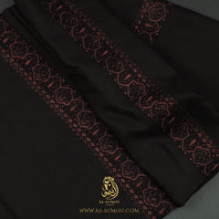 Premium Dark Brown Authentic Yemeni Shemagh Scarf SE274