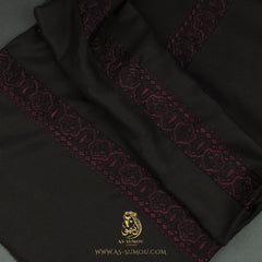 Premium Dark Brown Authentic Yemeni Shemagh Scarf SE276