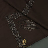 Premium Dark Brown Authentic Yemeni Shemagh Scarf SE277