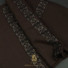 Premium Dark Brown Authentic Yemeni Shemagh Scarf SE277