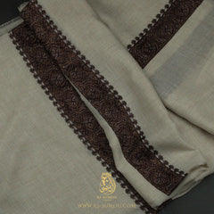 PREMIUM TAUPE AUTHENTIC YEMENI SHEMAGH SCARF SE255