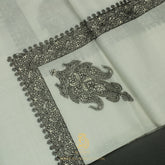Premium White Authentic Yemeni Shemagh Scarf WH238