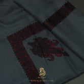 Premium Grey Authentic Yemeni Shemagh Scarf SE303