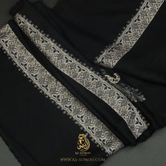 PREMIUM BLACK AUTHENTIC YEMENI SHEMAGH SCARF BL152