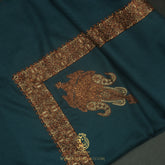 Premium Teal Authentic Yemeni Shemagh Scarf SE304