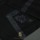 PREMIUM BLACK AUTHENTIC YEMENI SHEMAGH SCARF BL153