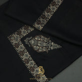 PREMIUM BLACK AUTHENTIC YEMENI SHEMAGH SCARF BL154