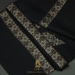 PREMIUM BLACK AUTHENTIC YEMENI SHEMAGH SCARF BL154