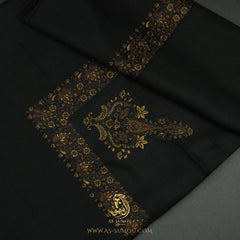 PREMIUM BLACK AUTHENTIC YEMENI SHEMAGH SCARF BL163