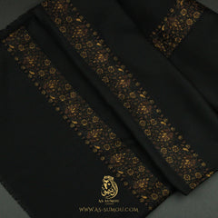PREMIUM BLACK AUTHENTIC YEMENI SHEMAGH SCARF BL163