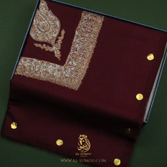 LUXURY HANDMADE MAROON YEMENI SHEMAGH