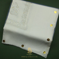 LUXURY HANDMADE WHITE YEMENI SHEMAGH
