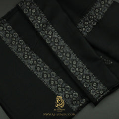 PREMIUM BLACK AUTHENTIC YEMENI SHEMAGH SCARF BL166