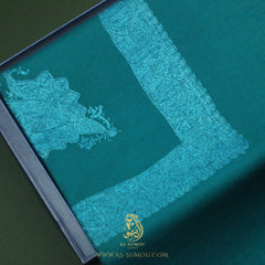 LUXURY HANDMADE TEAL YEMENI SHEMAGH