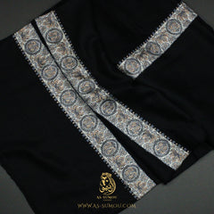 PREMIUM BLACK AUTHENTIC YEMENI SHEMAGH SCARF BL142