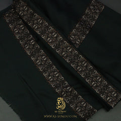 Premium Dark Green Authentic Yemeni Shemagh Scarf SE289