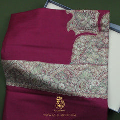 LUXURY HANDMADE MAROON YEMENI SHEMAGH
