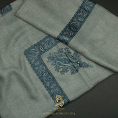 PREMIUM GREY AUTHENTIC YEMENI SHEMAGH SCARF SE218