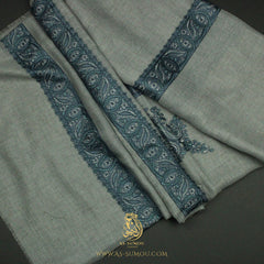 PREMIUM GREY AUTHENTIC YEMENI SHEMAGH SCARF SE218