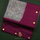 LUXURY HANDMADE MAROON YEMENI SHEMAGH