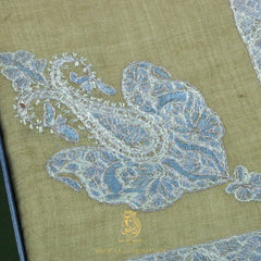 LUXURY HANDMADE OLIVE YEMENI SHEMAGH