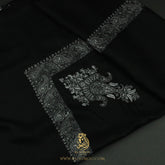 PREMIUM BLACK AUTHENTIC YEMENI SHEMAGH SCARF BL169