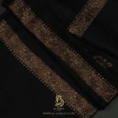 PREMIUM BLACK AUTHENTIC YEMENI SHEMAGH SCARF BL175