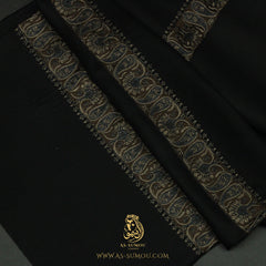 PREMIUM BLACK AUTHENTIC YEMENI SHEMAGH SCARF BL176