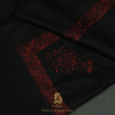 PREMIUM BLACK AUTHENTIC YEMENI SHEMAGH SCARF BL178