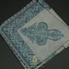 PREMIUM GREY AUTHENTIC OMANI MASSAR SCARF OM158