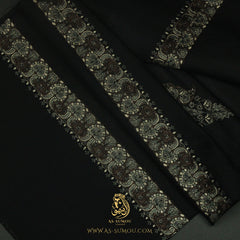 PREMIUM BLACK AUTHENTIC YEMENI SHEMAGH SCARF BL156
