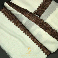 PREMIUM WHITE AUTHENTIC YEMENI SHEMAGH SCARF WH225