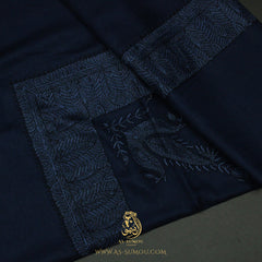 PREMIUM NAVY BLUE ELEGANT QATARI SHEMAGH SCARF QR56